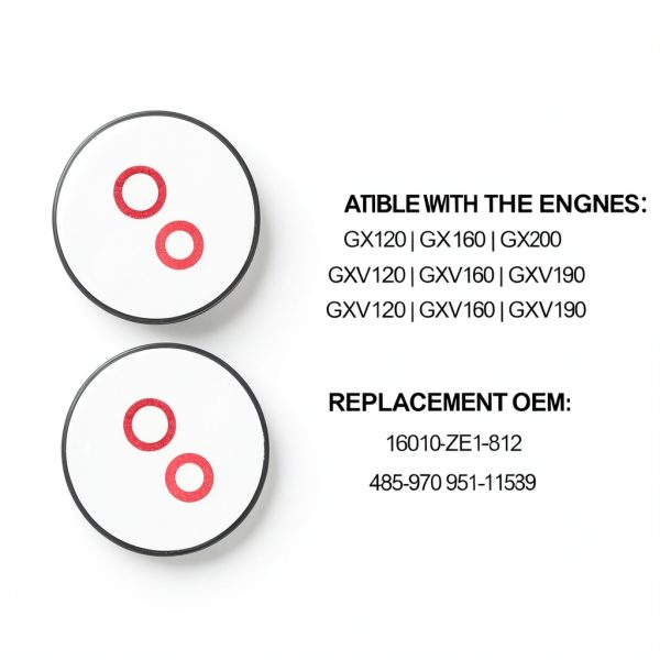 Tinoaly Carburetor Float Bowl Gasket Kit for GX Engines-3