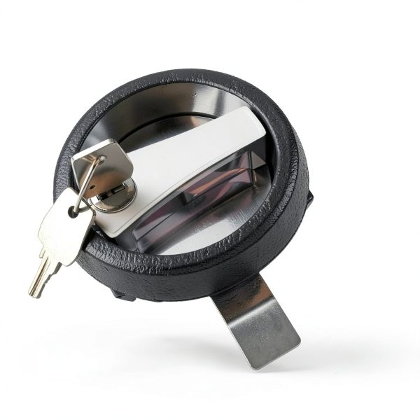 MS901 Cam Lock Round Security Black Zinc Alloy Industrial Cam Latch-3