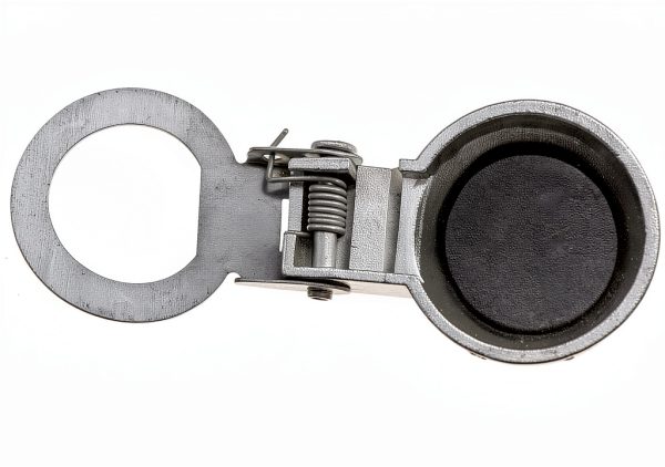 Heyous Silver Cam Lock Dust Cover 2pcs Zinc Alloy Latch for 16mm-2