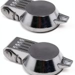 Heyous Silver Cam Lock Dust Cover 2pcs Zinc Alloy Latch for 16mm-0